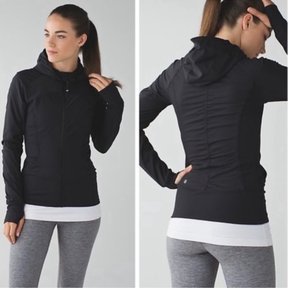Lululemon In Flux Black Jacket size 2 - Picture 1 of 10
